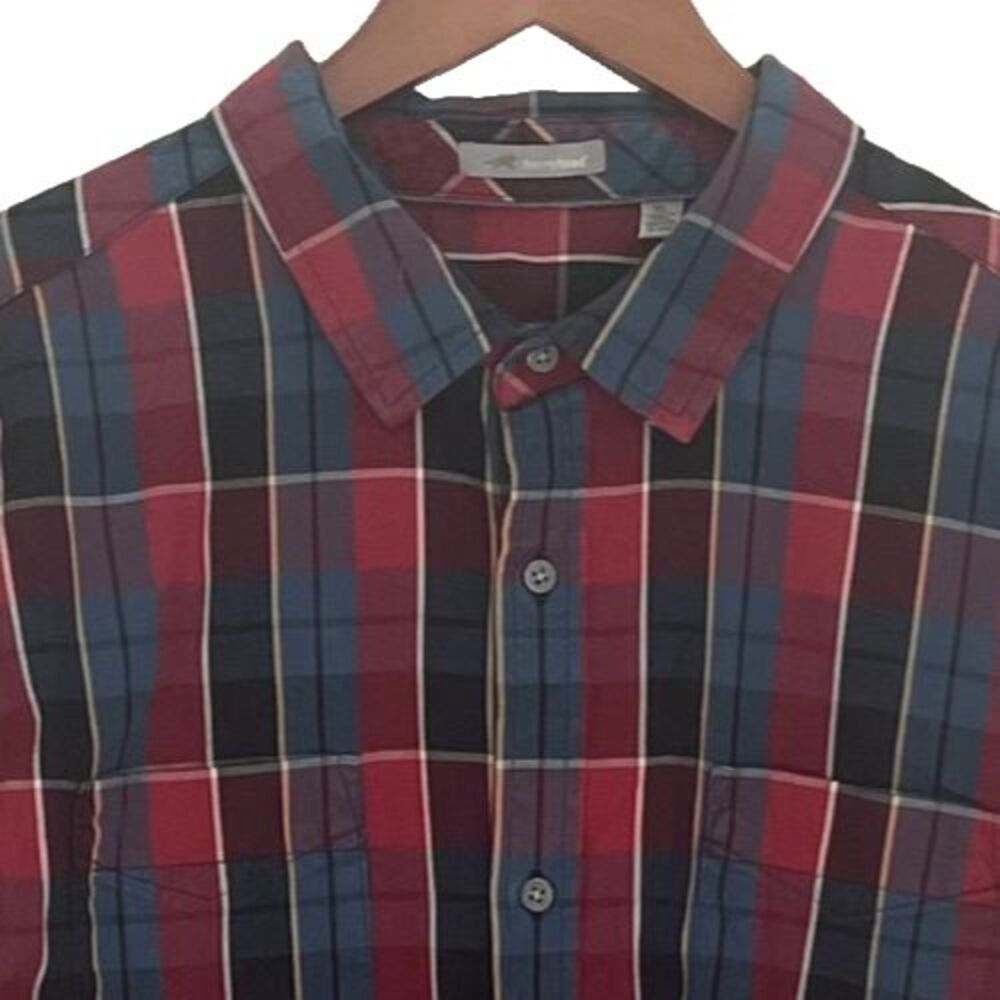Toad & Co Mens shirt XL Flannel Organic Cotton Button Up Long sleeve Plaid